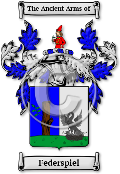 Federspiel Family Crest Download (jpg) Legacy Series - 150 DPI
