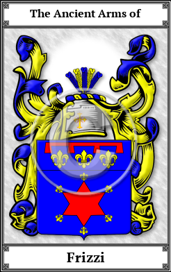 Frizzi Family Crest Download (JPG)  Book Plated - 150 DPI