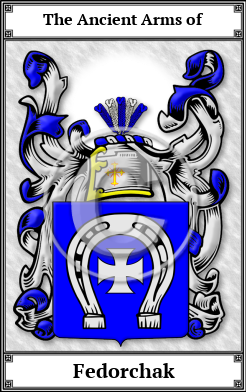 Fedorchak Family Crest Download (JPG)  Book Plated - 150 DPI