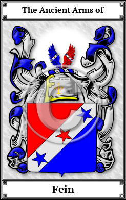 Fein Family Crest Download (JPG) Book Plated - 600 DPI