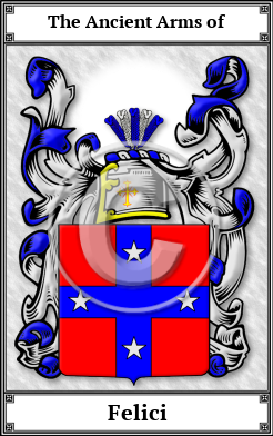 Felici Family Crest Download (JPG)  Book Plated - 150 DPI