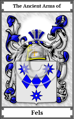 Fels Family Crest Download (JPG)  Book Plated - 150 DPI