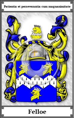 Felloe Family Crest Download (JPG) Book Plated - 600 DPI