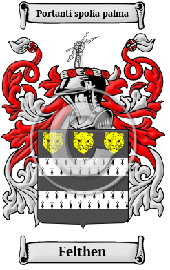 Felthen Family Crest/Coat of Arms