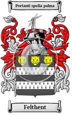 Felthent Family Crest/Coat of Arms