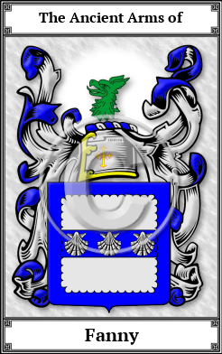 Fanny Family Crest Download (JPG) Book Plated - 600 DPI