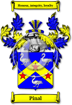 Pinal Family Crest Download (jpg) Legacy Series - 150 DPI
