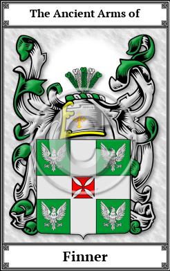 Finner Family Crest Download (JPG)  Book Plated - 150 DPI