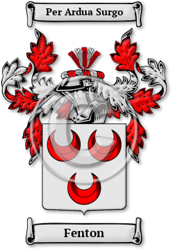 Fenton Family Crest Download (jpg) Legacy Series - 150 DPI