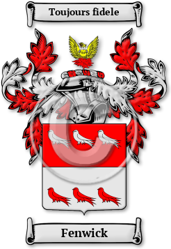 Fenwick Family Crest Download (jpg) Legacy Series - 150 DPI