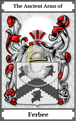 Ferbee Family Crest Download (JPG) Book Plated - 600 DPI