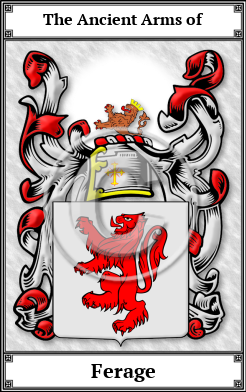 Ferage Family Crest Download (JPG) Book Plated - 600 DPI