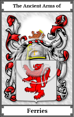 Ferries Family Crest Download (JPG)  Book Plated - 150 DPI