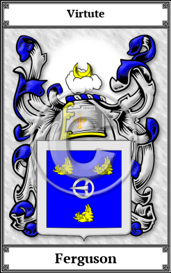 Ferguson Family Crest Download (JPG)  Book Plated - 150 DPI
