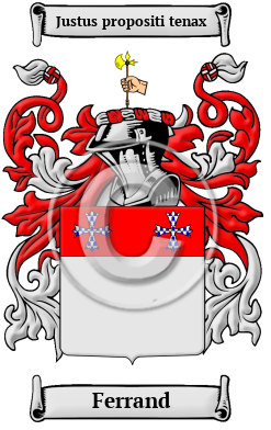 Ferrand Family Crest/Coat of Arms