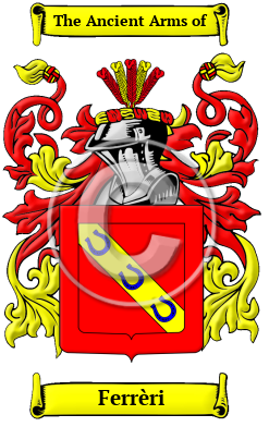Ferrèri Family Crest/Coat of Arms