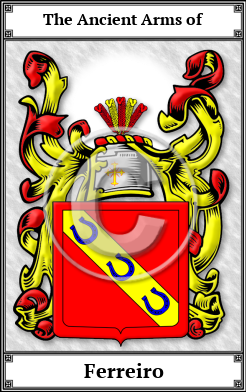 Ferreiro Family Crest Download (JPG)  Book Plated - 150 DPI