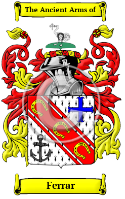 Ferrar Family Crest/Coat of Arms