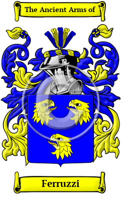 Ferruzzi Family Crest/Coat of Arms