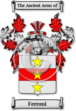 Ferroni Family Crest Download (jpg) Legacy Series - 150 DPI