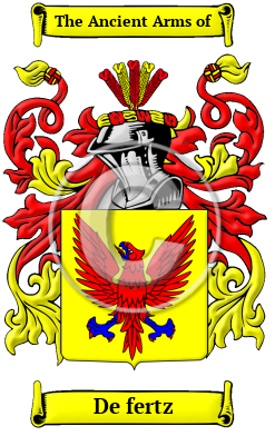 De fertz Family Crest/Coat of Arms