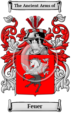 Feuer Family Crest/Coat of Arms