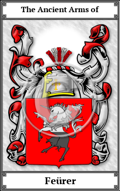 Feürer Family Crest Download (JPG) Book Plated - 600 DPI