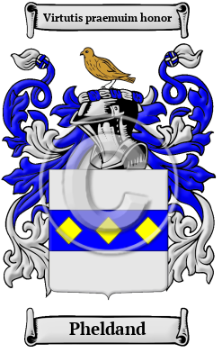 Pheldand Family Crest/Coat of Arms