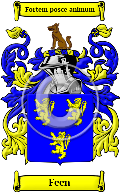 Feen Family Crest/Coat of Arms