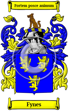 Fynes Family Crest/Coat of Arms