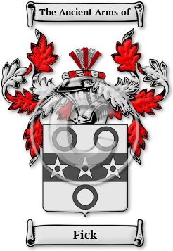 Fick Family Crest Download (jpg) Legacy Series - 150 DPI