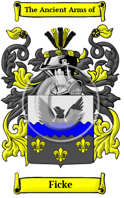 Ficke Family Crest/Coat of Arms