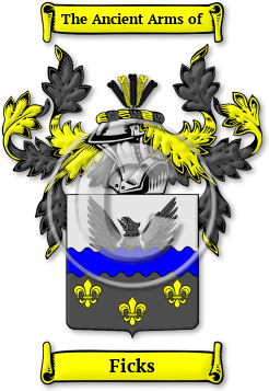 Ficks Family Crest Download (JPG) Legacy Series - 600 DPI