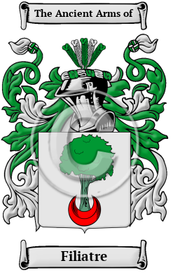 Filiatre Family Crest/Coat of Arms