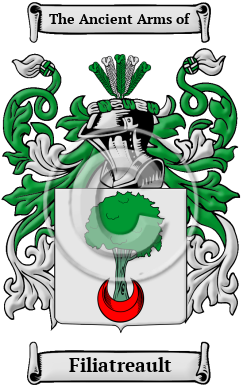 Filiatreault Family Crest/Coat of Arms