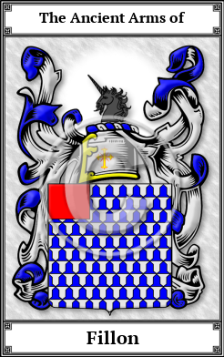Fillon Family Crest Download (JPG)  Book Plated - 150 DPI