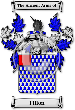 Fillon Family Crest Download (jpg) Legacy Series - 150 DPI