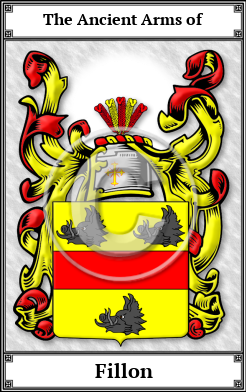 Fillon Family Crest Download (JPG)  Book Plated - 150 DPI