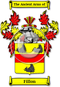 Fillon Family Crest Download (jpg) Legacy Series - 150 DPI