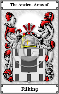 Filking Family Crest Download (JPG)  Book Plated - 150 DPI