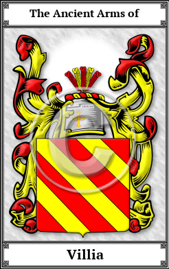 Villia Family Crest Download (JPG) Book Plated - 600 DPI