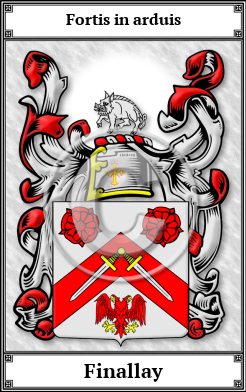 Finallay Family Crest Download (JPG)  Book Plated - 150 DPI
