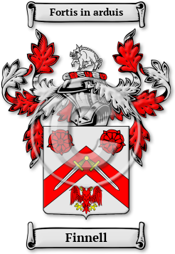 Finnell Family Crest Download (JPG) Legacy Series - 600 DPI