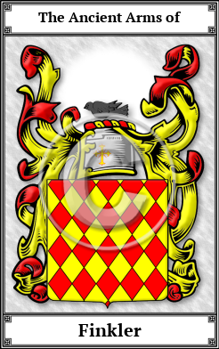 Finkler Family Crest Download (JPG) Book Plated - 600 DPI