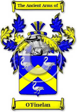 O'Finelan Family Crest Download (jpg) Legacy Series - 150 DPI