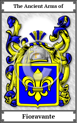 Fioravante Family Crest Download (JPG)  Book Plated - 150 DPI