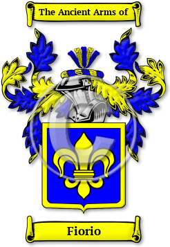 Fiorio Family Crest Download (jpg) Legacy Series - 150 DPI