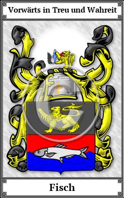Fisch Family Crest Download (JPG)  Book Plated - 150 DPI