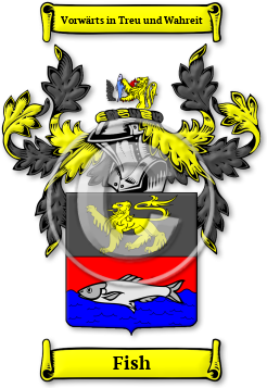 Fish Family Crest Download (JPG) Legacy Series - 600 DPI