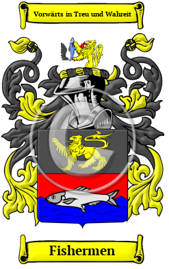 Fishermen Family Crest/Coat of Arms